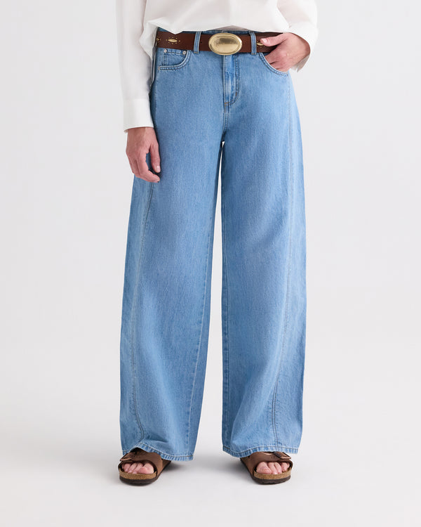 TWP Montauk West 11th St. Jean in Linen Cotton Denim view 1