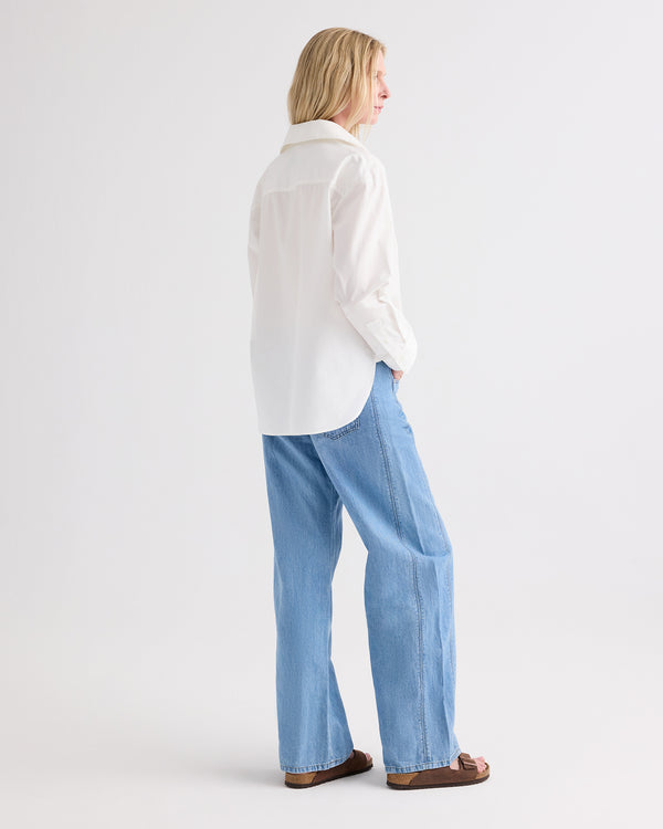 TWP Montauk West 11th St. Jean in Linen Cotton Denim view 6