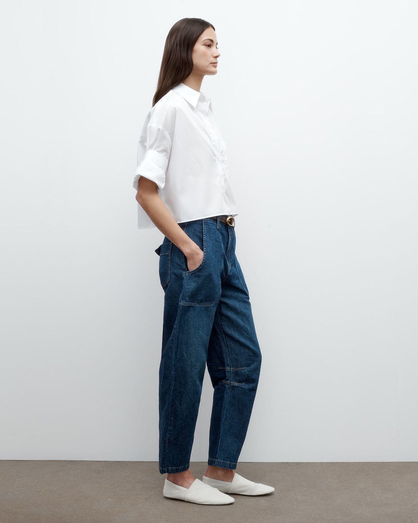 TWP White Next Ex Shirt in Superfine Cotton view 4