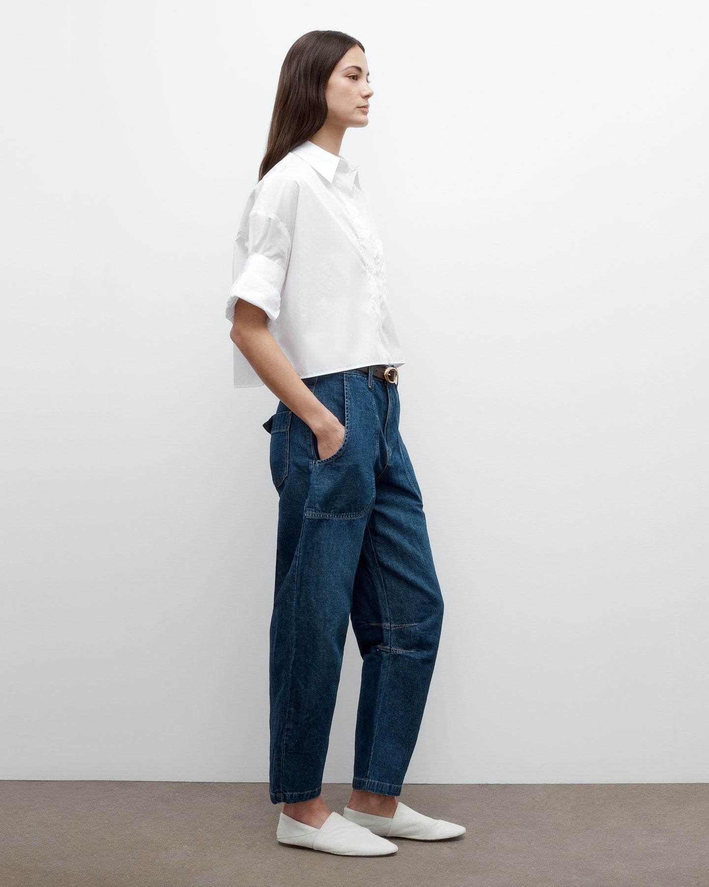 TWP White Next Ex Shirt in Superfine Cotton view 4