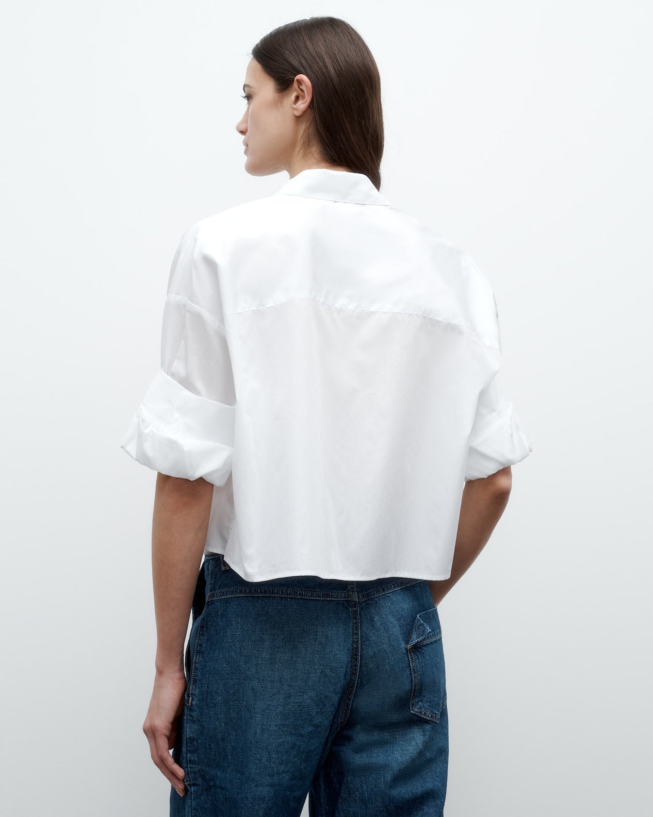 TWP White Next Ex Shirt in Superfine Cotton view 3