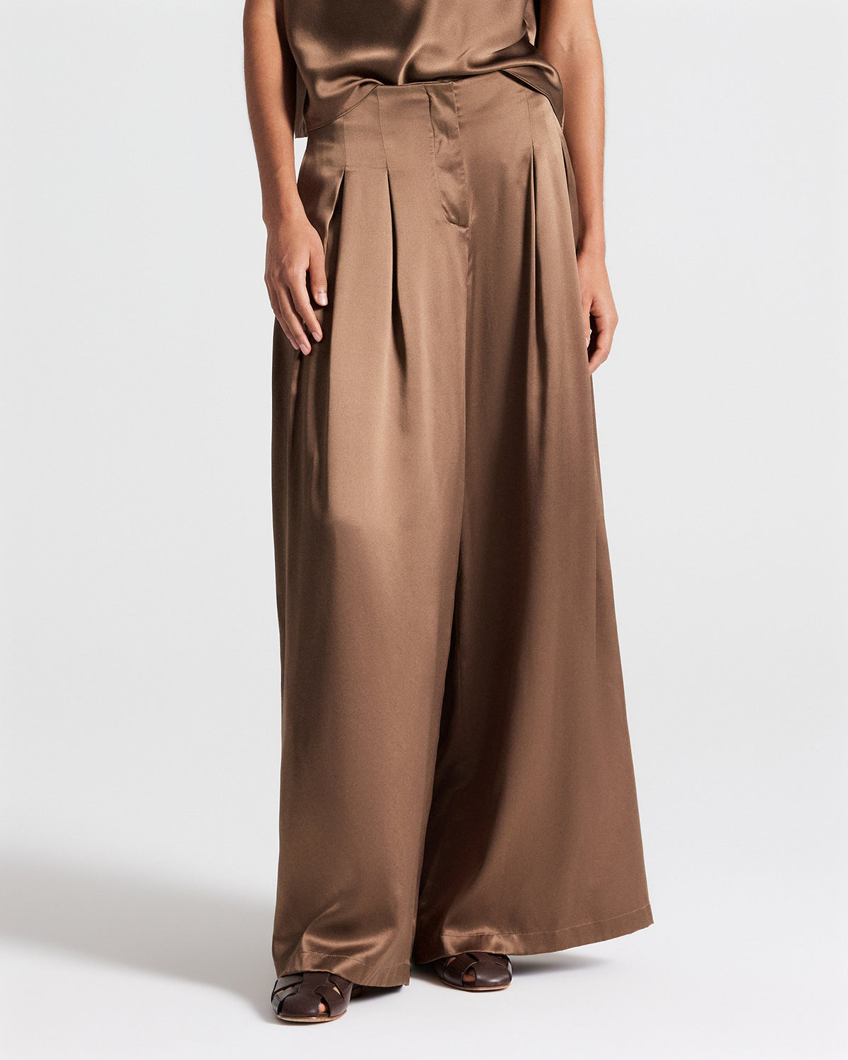 TWP Kangaroo Drew Pant in Washed Silk Charmeuse view 3