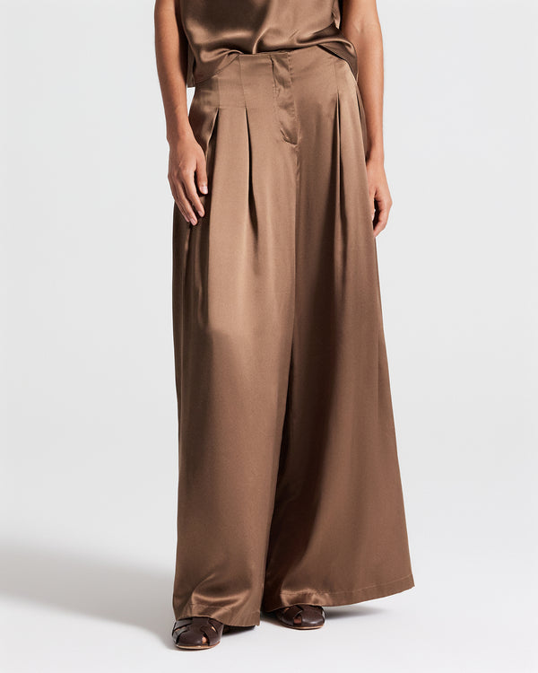 TWP Kangaroo Drew Pant in Washed Silk Charmeuse view 3