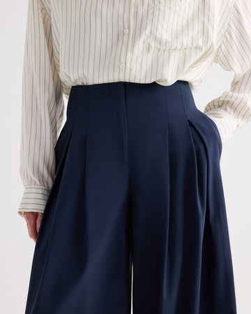 TWP Blueberry Drew Pant in Ultrafine Twill Suiting view 5