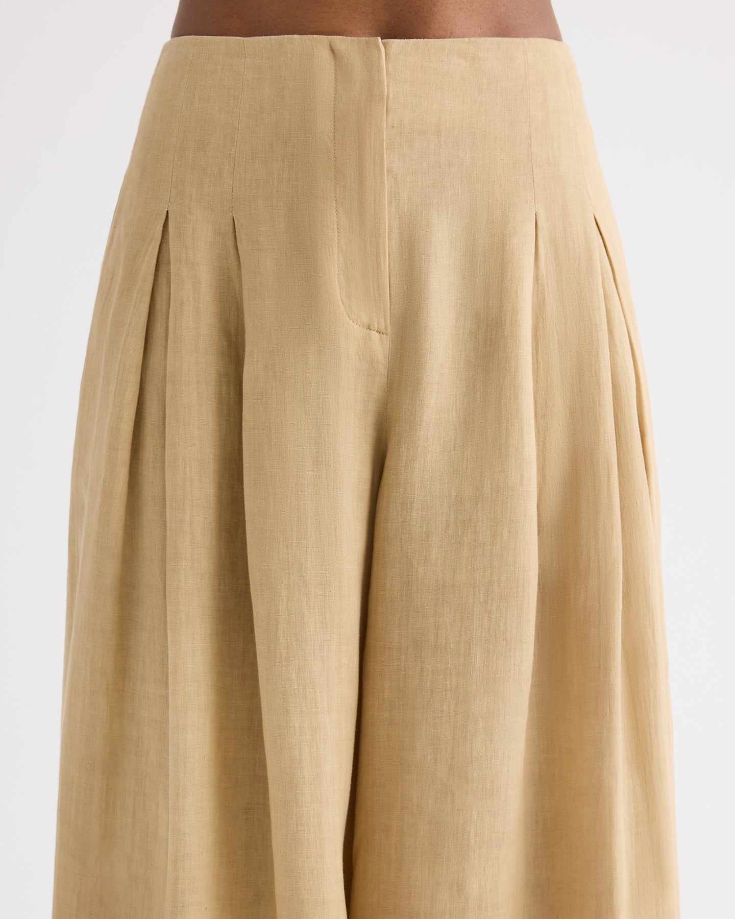TWP Candied ginger Drew Pant in Fluid Linen view 4