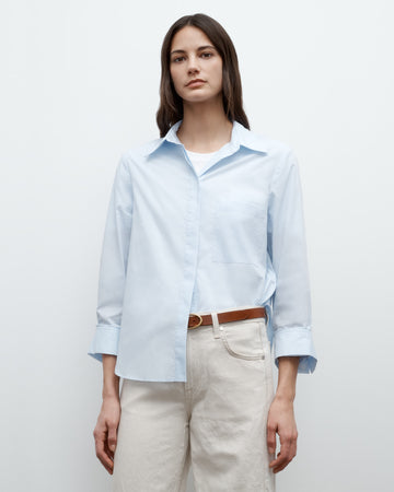 TWP Baby blue Boyfriend Shirt in Superfine Cotton view 1