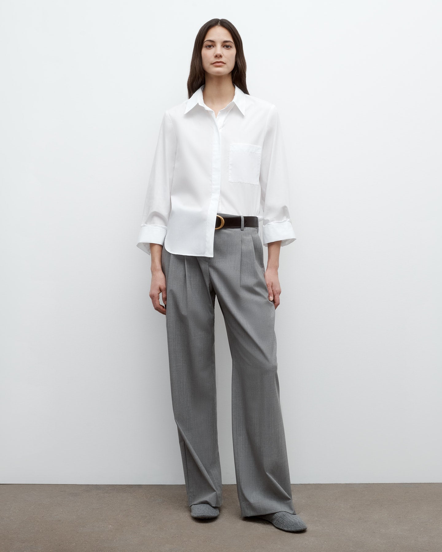 TWP White Boyfriend Shirt in Superfine Cotton view 4