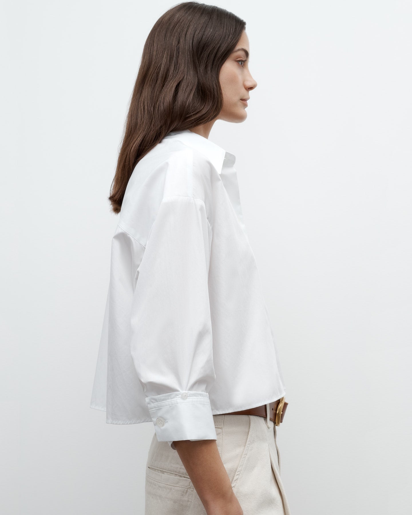 TWP White Soon to be Ex Shirt in Superfine Cotton view 4