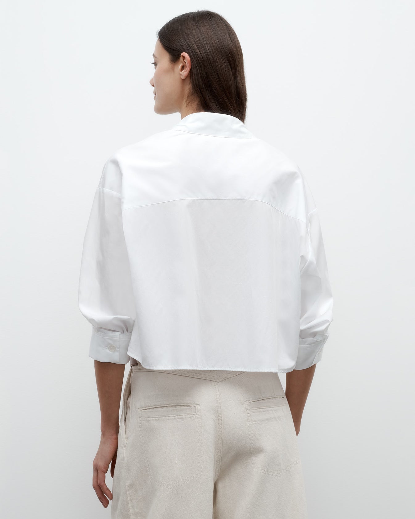 TWP White Soon to be Ex Shirt in Superfine Cotton view 5