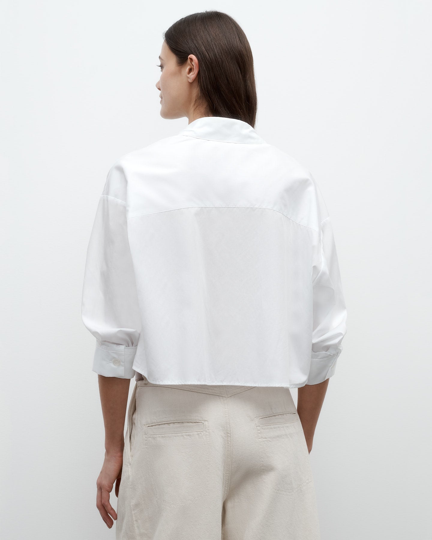 TWP White Soon to be Ex Shirt in Superfine Cotton view 5