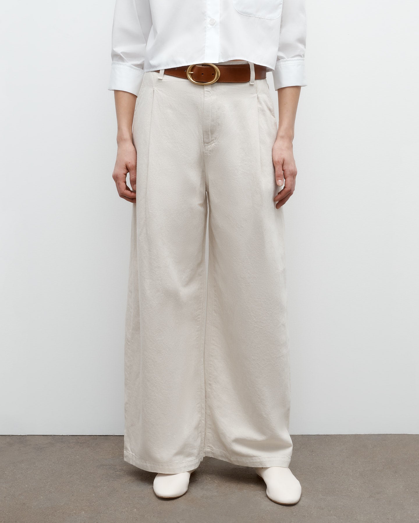 TWP White Greene St. Pant in Japanese Denim view 2