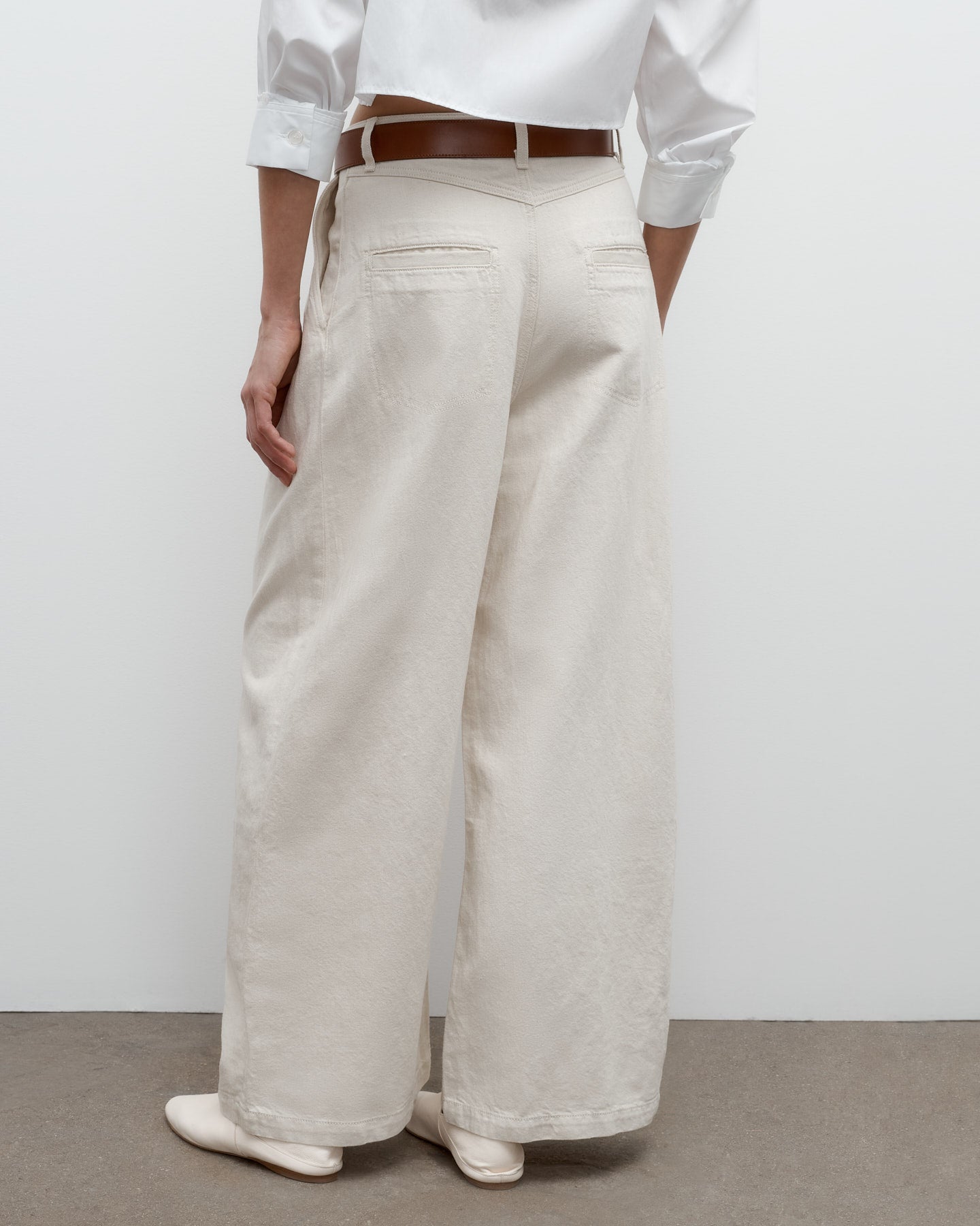 TWP White Greene St. Pant in Japanese Denim view 4