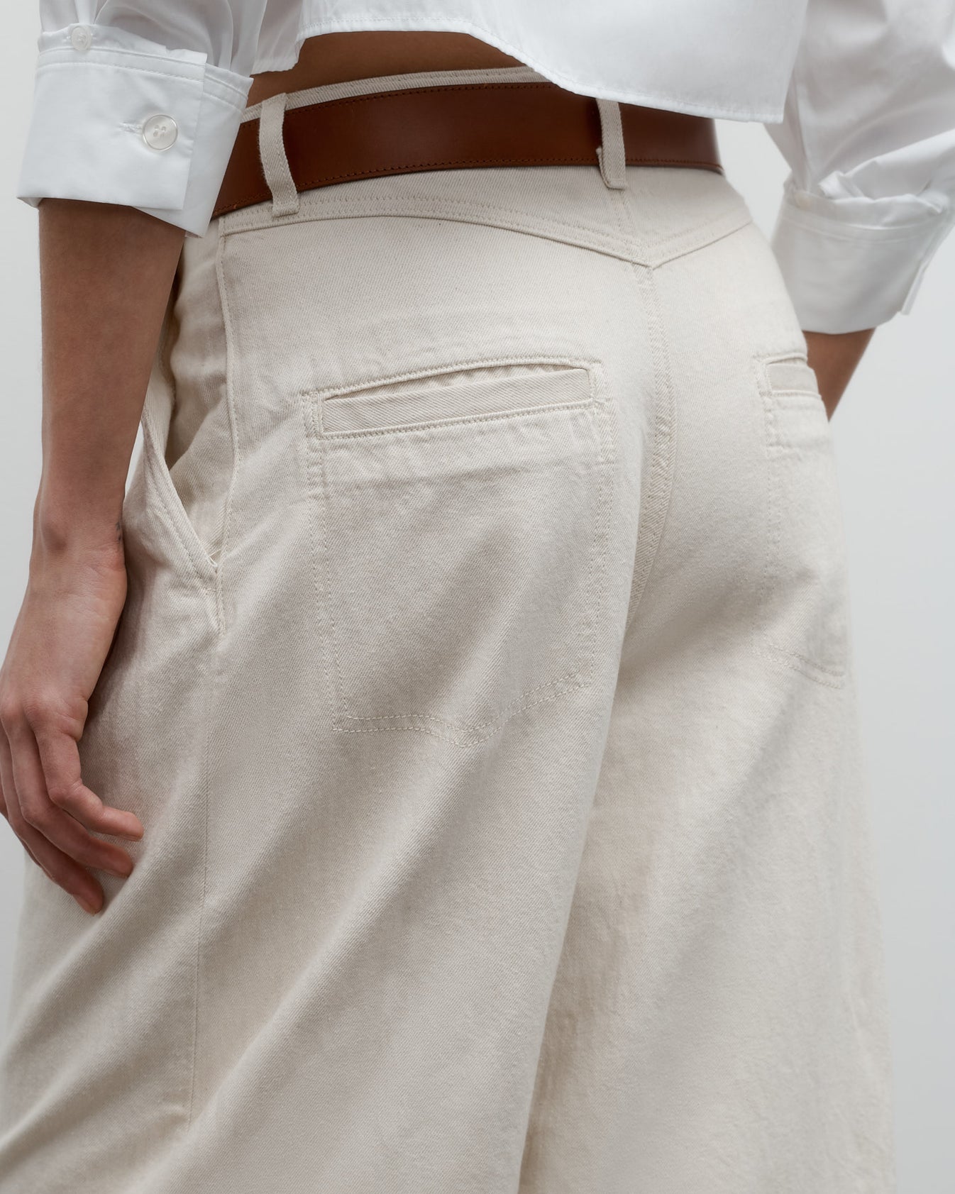 TWP White Greene St. Pant in Japanese Denim view 5