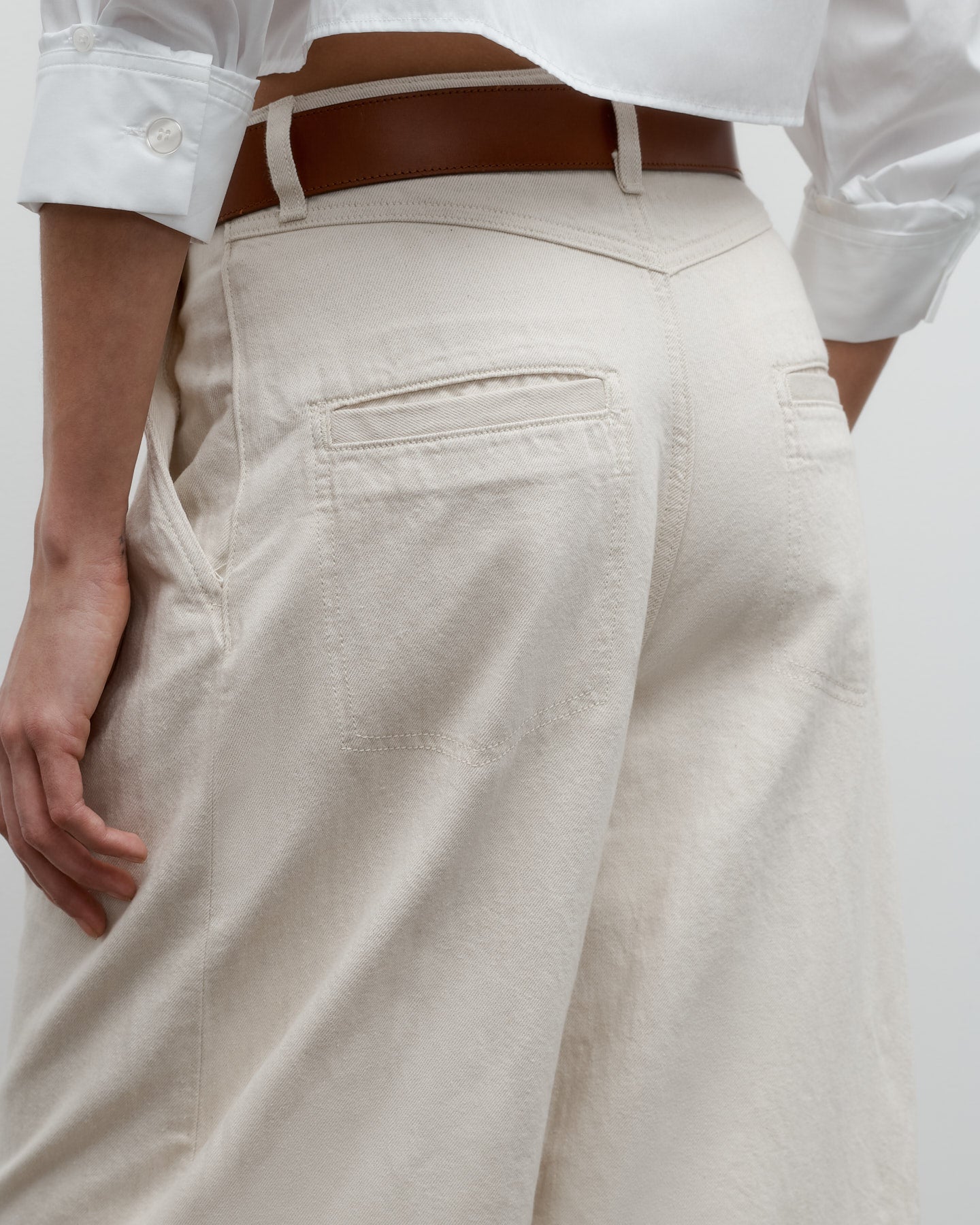 TWP White Greene St. Pant in Japanese Denim view 5