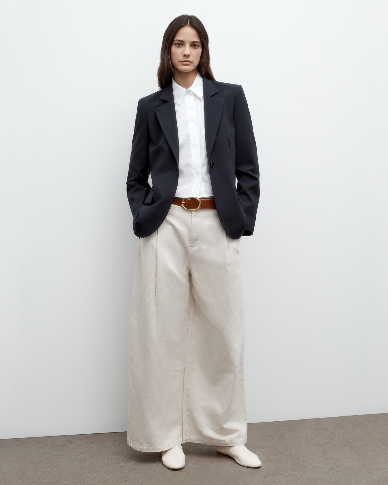 TWP White Greene St. Pant in Japanese Denim view 1