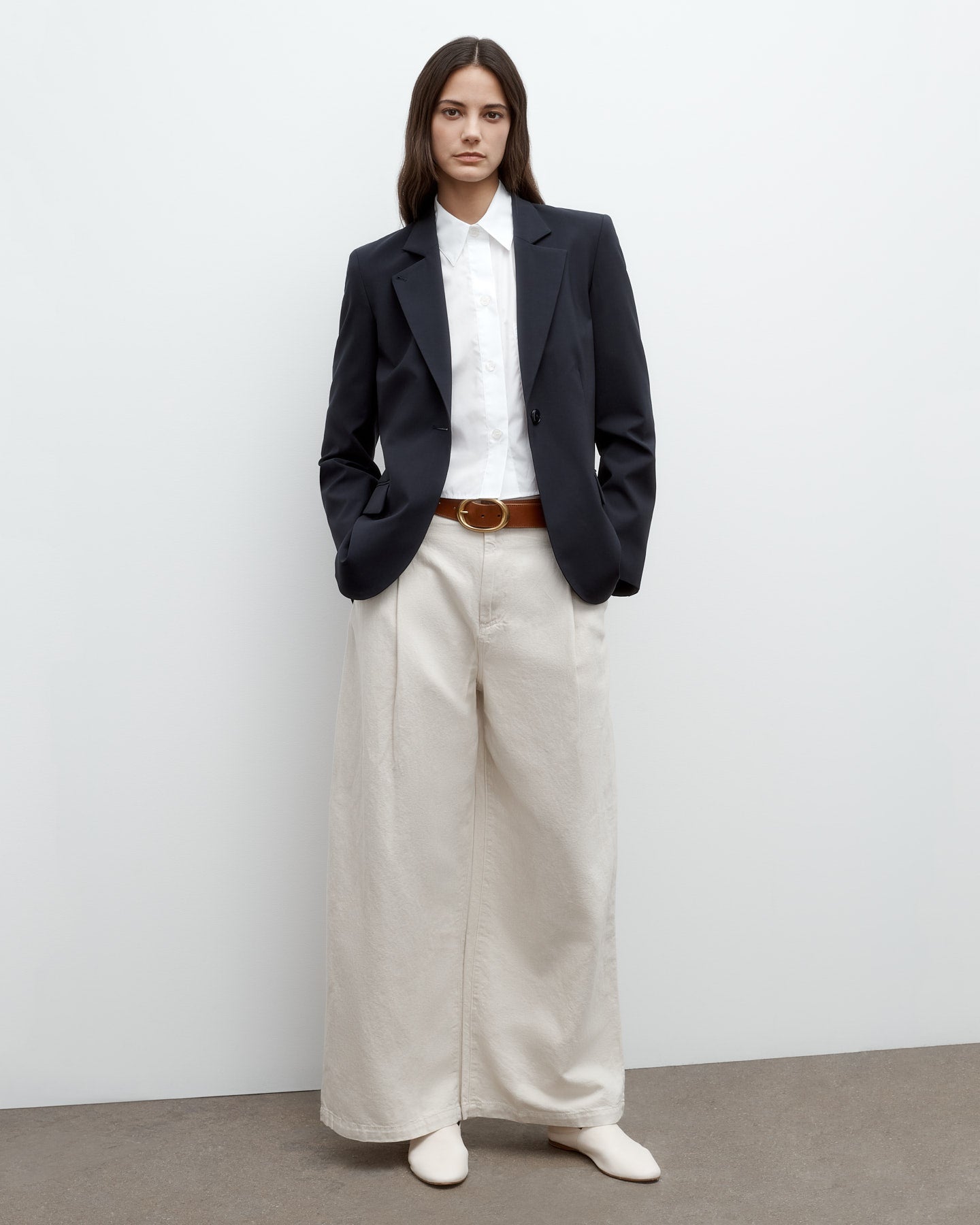 TWP White Greene St. Pant in Japanese Denim view 1