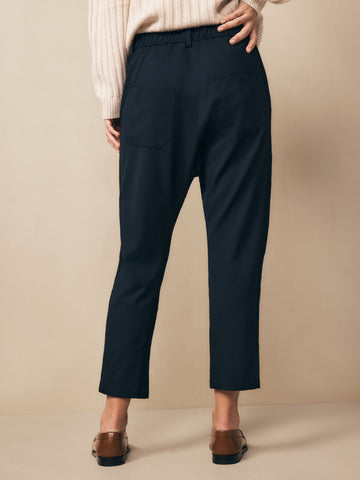 TWP Midnight Gwen Pant in wool twill view 3