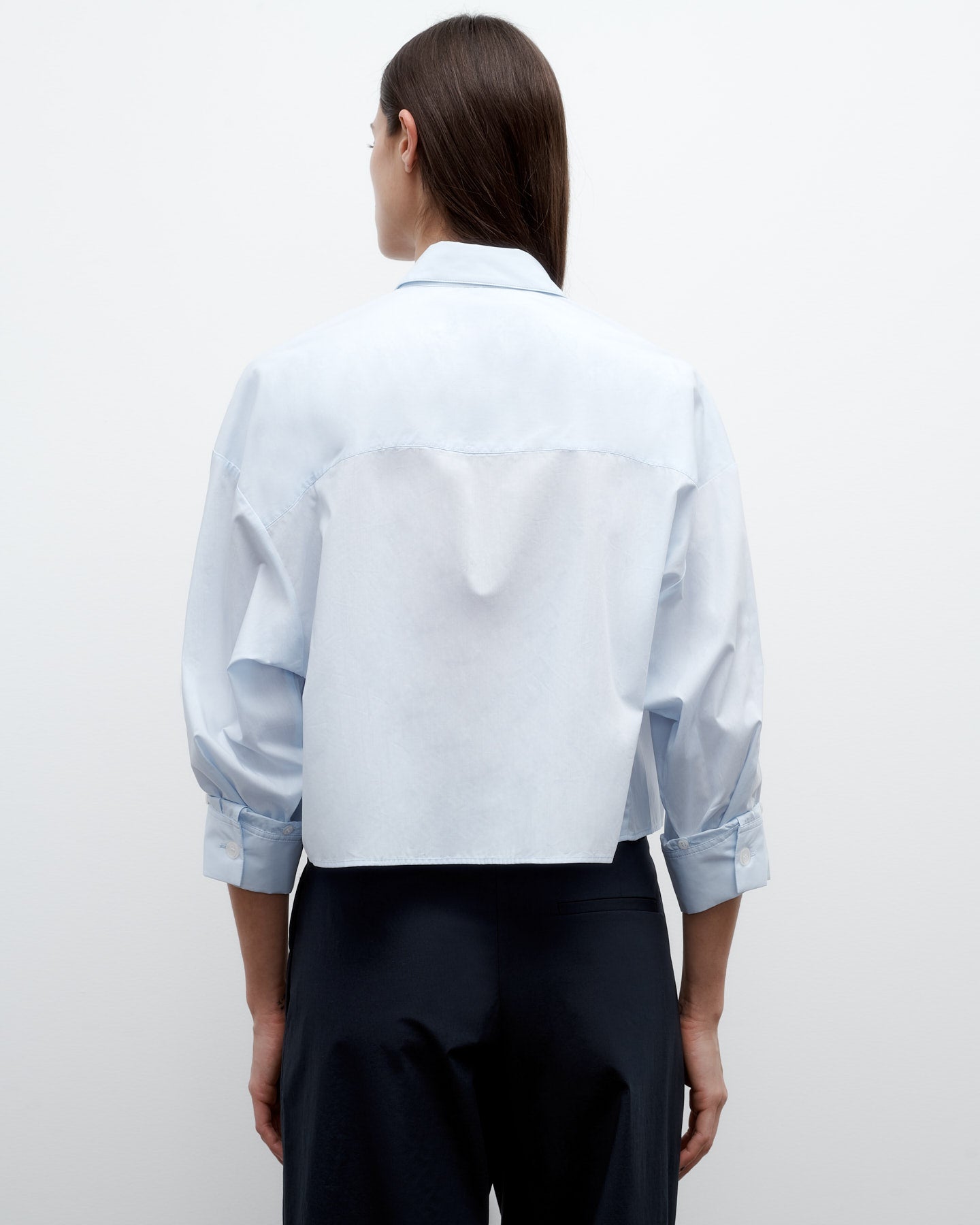 TWP Baby blue Soon to be Ex Shirt in Superfine Cotton view 4