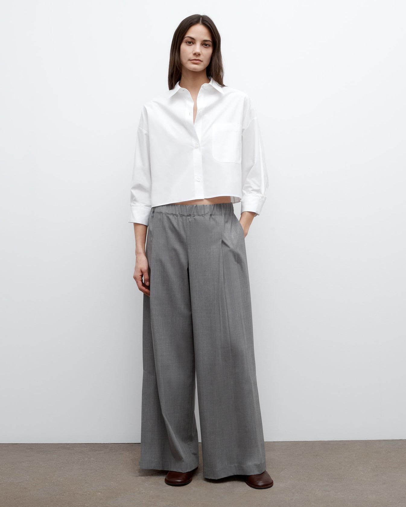 TWP White Soon to be Ex Shirt with Tux in Cotton Shirting view 4