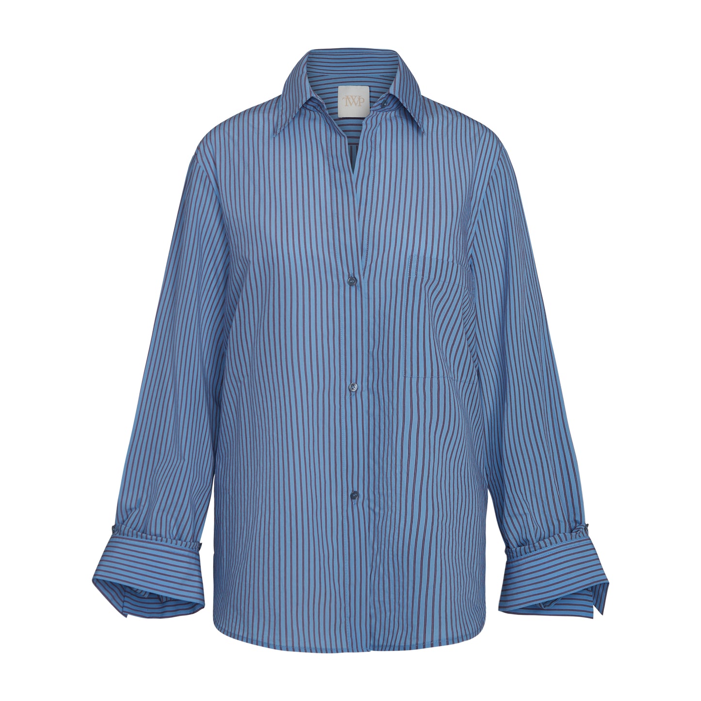 TWP Blue/wine The Next Morning Shirt in Striped Cotton view 1