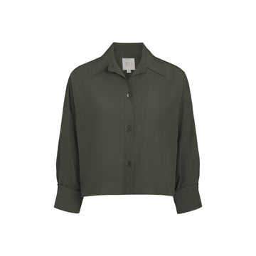 TWP Rosen green Soon to be Ex Shirt in Superfine Cotton view 1