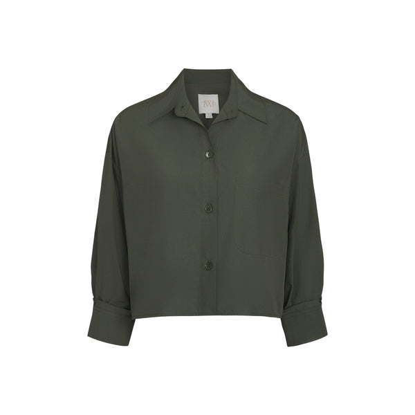 TWP Rosen green Soon to be Ex Shirt in Superfine Cotton view 5
