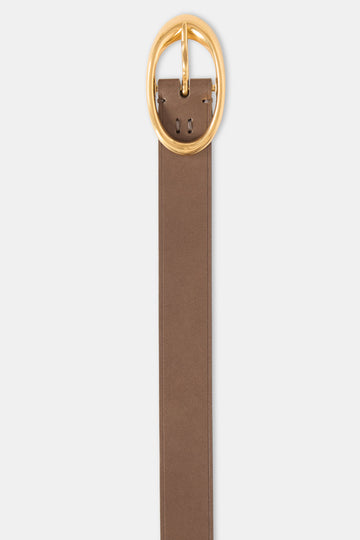 TWP Mink Narrow Belt in Leather view 3