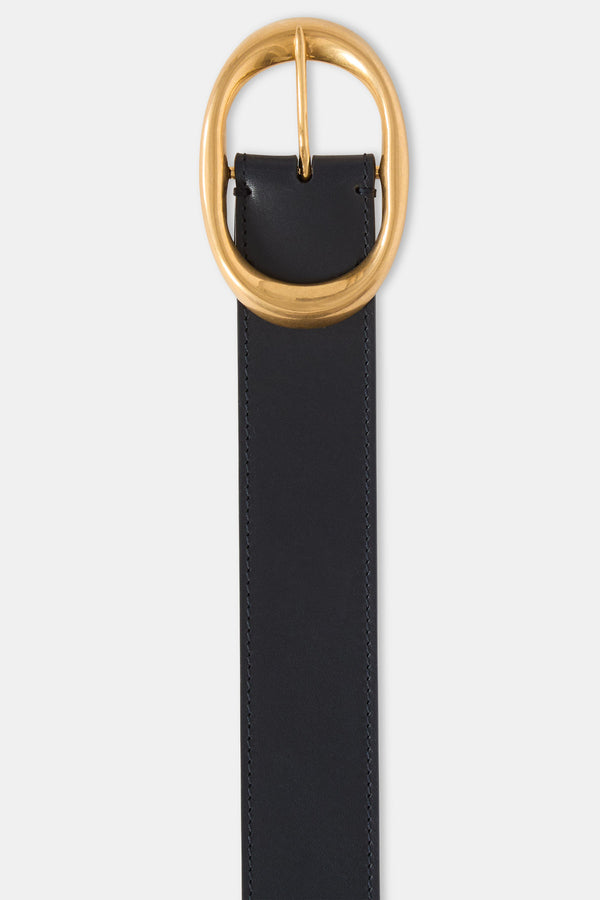 TWP Midnight Wide Belt in Leather view 3