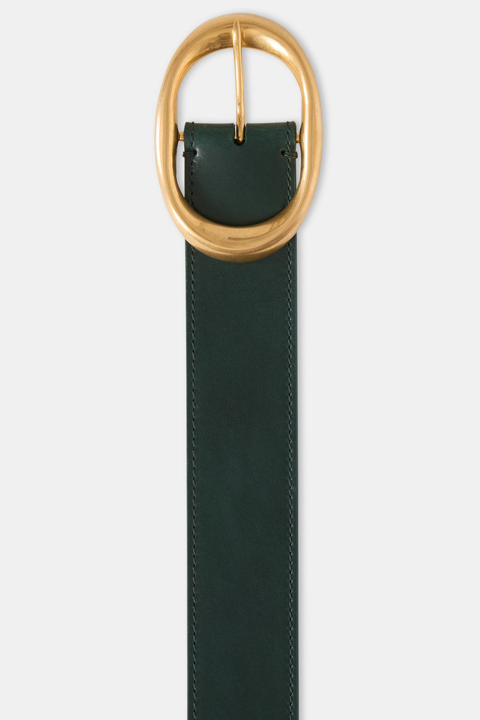 TWP Dark spruce Wide Belt in Leather view 3