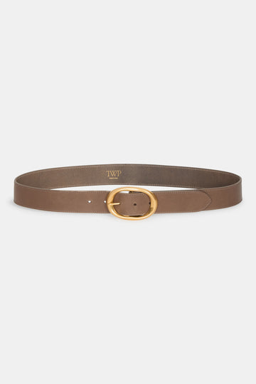 TWP Mink Wide Belt in Leather view 1