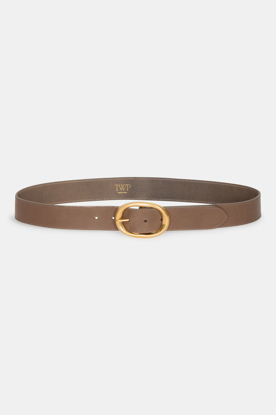 TWP Mink Wide Belt in Leather view 1