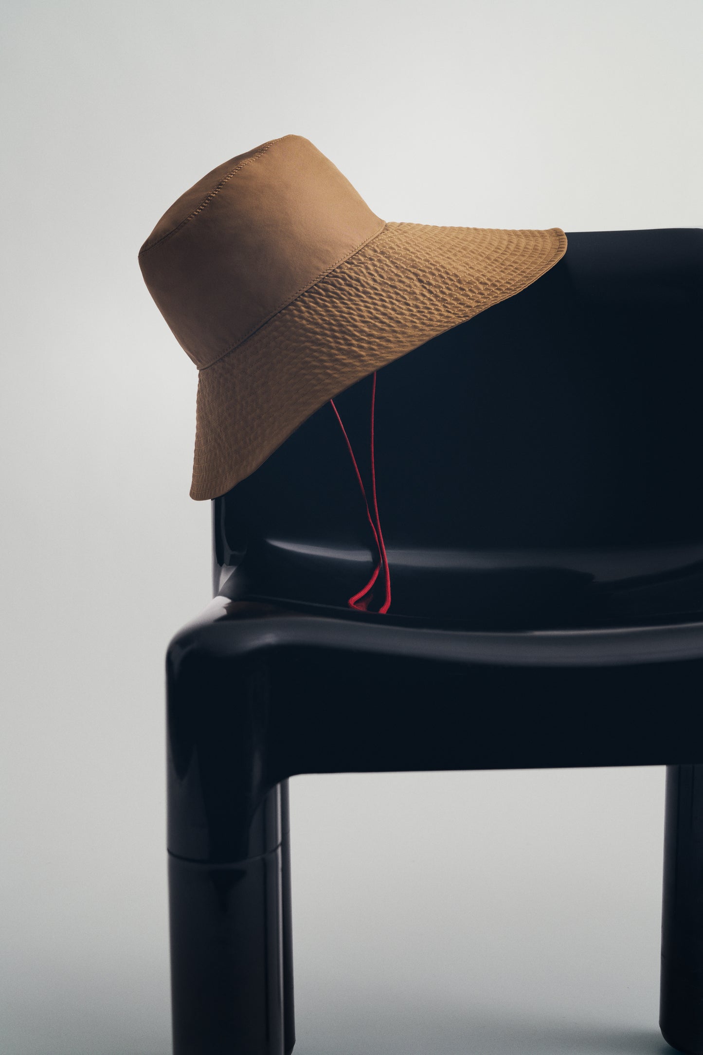 TWP British khaki/red Nantucket Sound Hat in Water Repellent Twill view 4