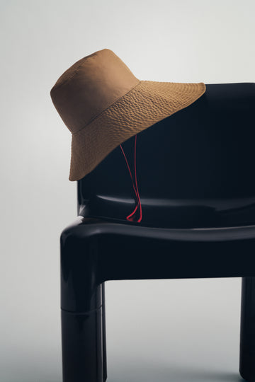 TWP British khaki/red Nantucket Sound Hat in Water Repellent Twill view 3