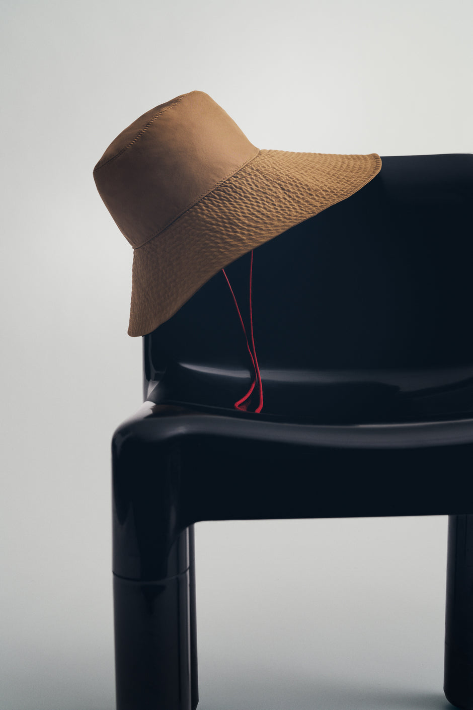 TWP British khaki/red Nantucket Sound Hat in Water Repellent Twill view 3