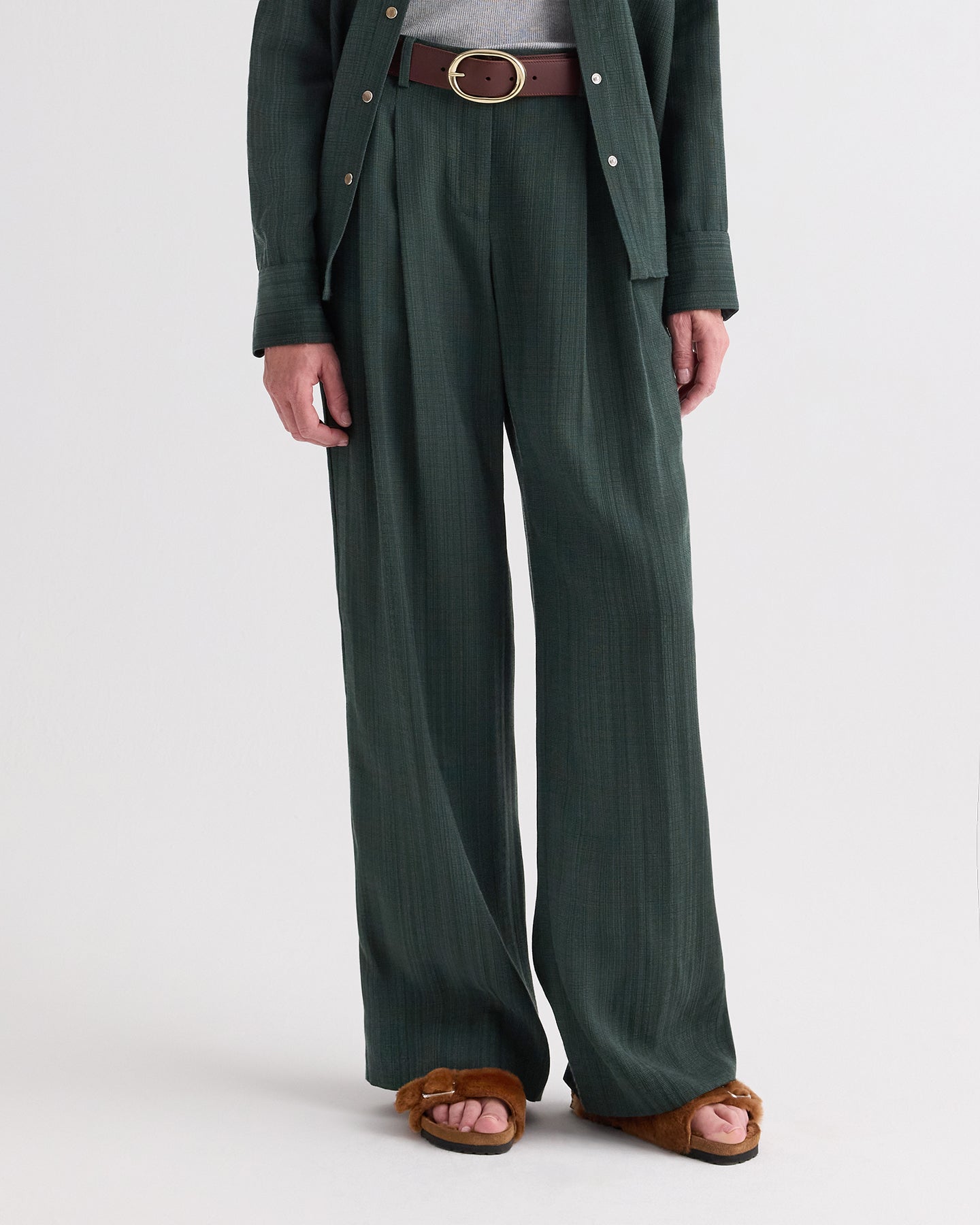 TWP Darkest spruce Sulli Pant in Malfile Viscose view 2