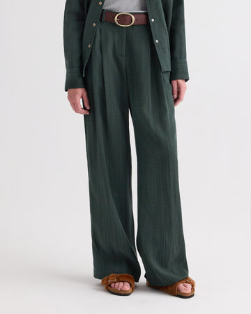 TWP Darkest spruce Sulli Pant in Malfile Viscose view 2