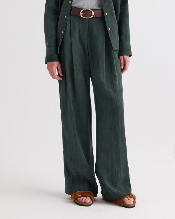 TWP Darkest spruce Sulli Pant in Malfile Viscose view 2