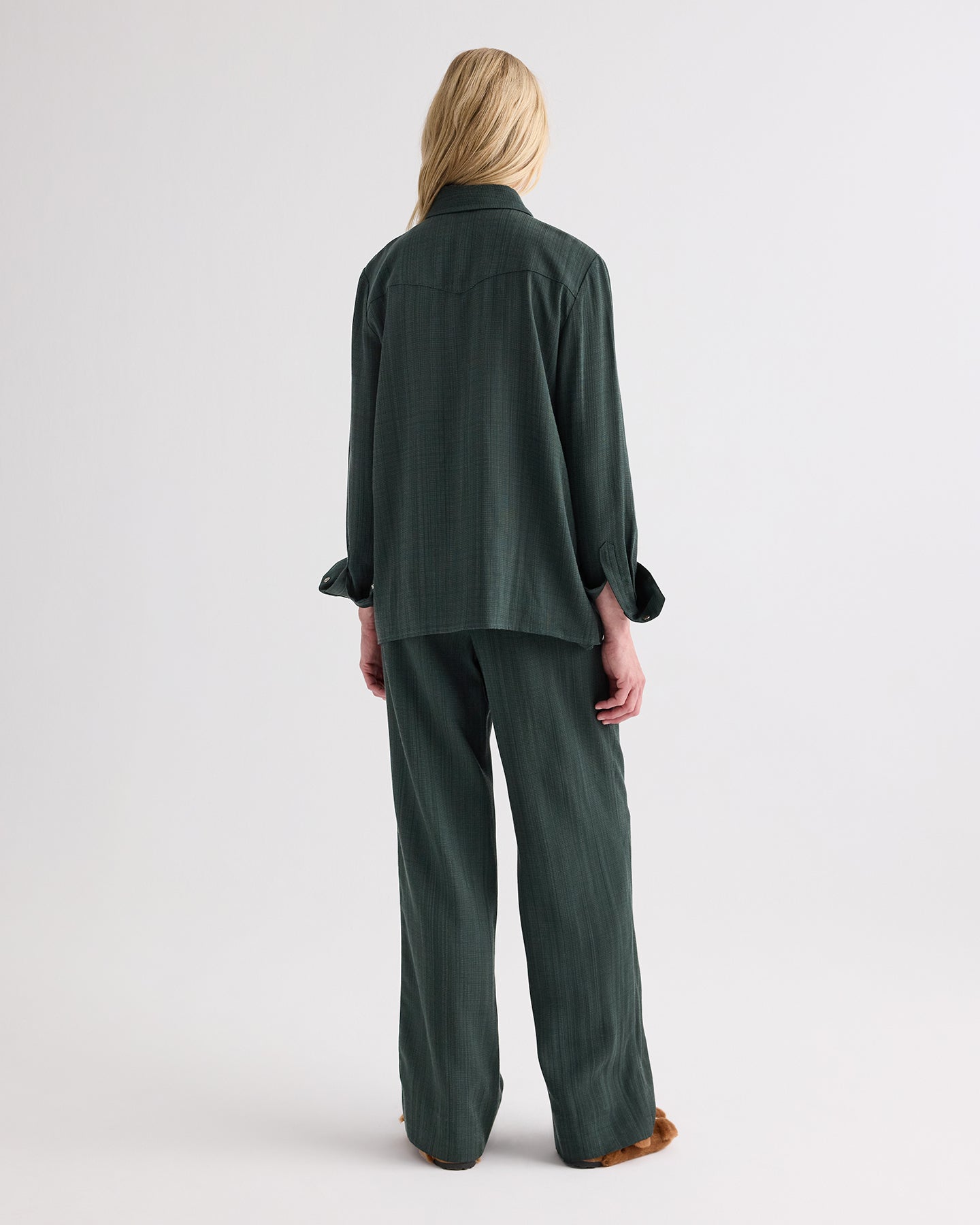 TWP Darkest spruce Sulli Pant in Malfile Viscose view 5