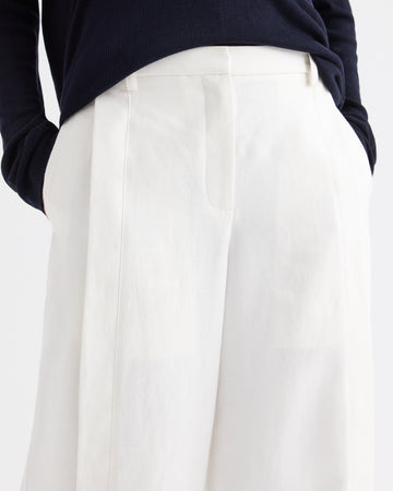 TWP Ivory Taite Pant in Chintzed Linen view 2