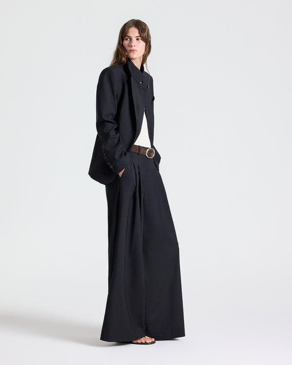 TWP Black Next Didi in Soft Finish Stretch Wool view 7