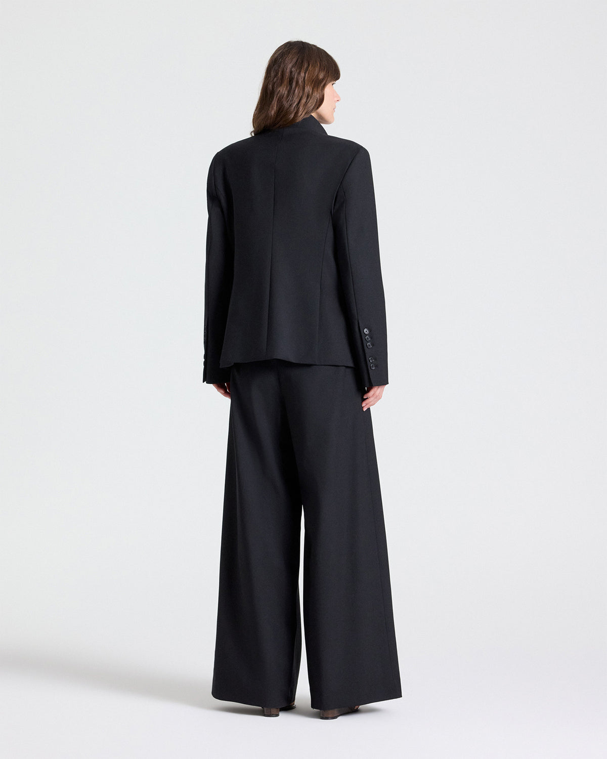 TWP Black Next Didi in Soft Finish Stretch Wool view 6