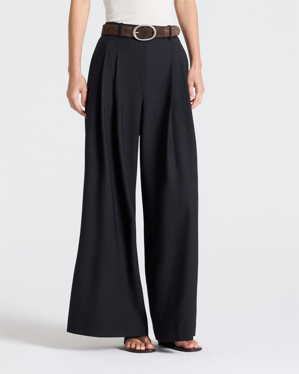 TWP Black Next Didi in Soft Finish Stretch Wool view 2