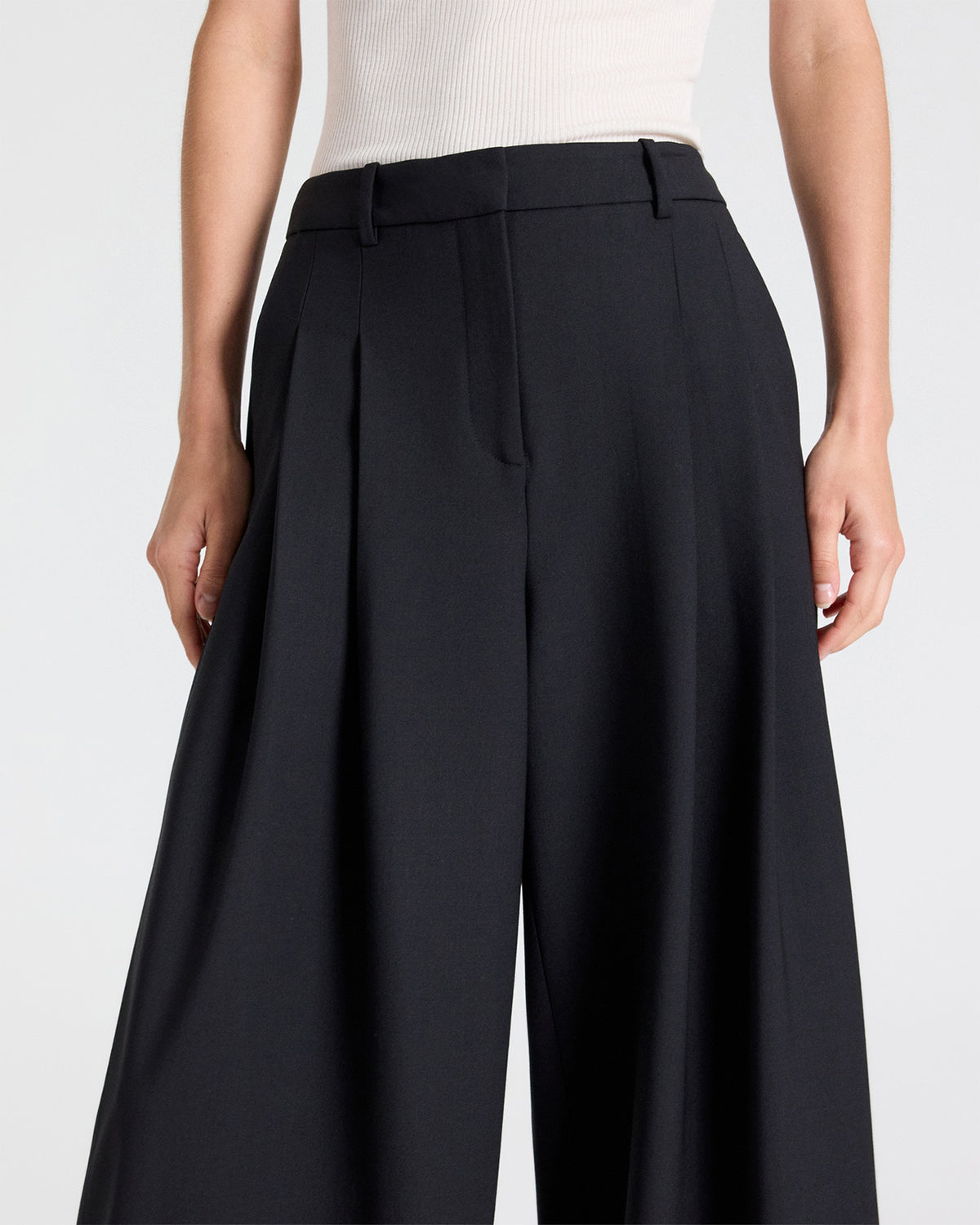 TWP Black Next Didi in Soft Finish Stretch Wool view 3