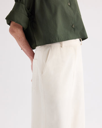 TWP White Dylan Pant in Corduroy view 4