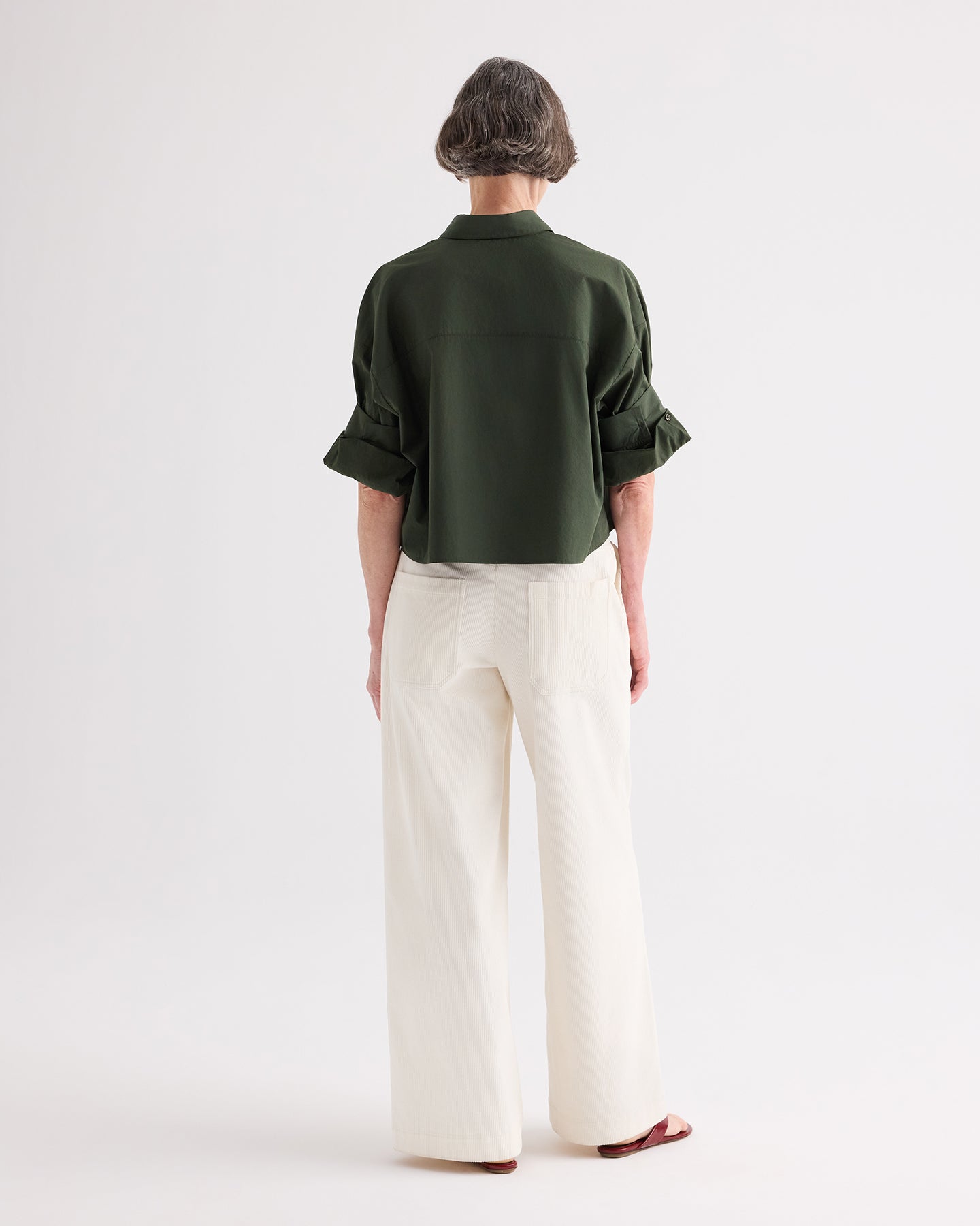 TWP White Dylan Pant in Corduroy view 5