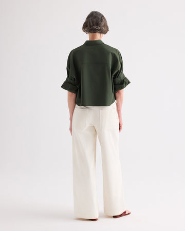 TWP White Dylan Pant in Corduroy view 5