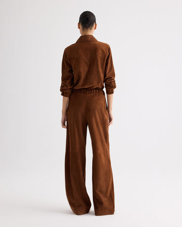 TWP Cigar Hudson St Pant in Featherweight Suede view 5