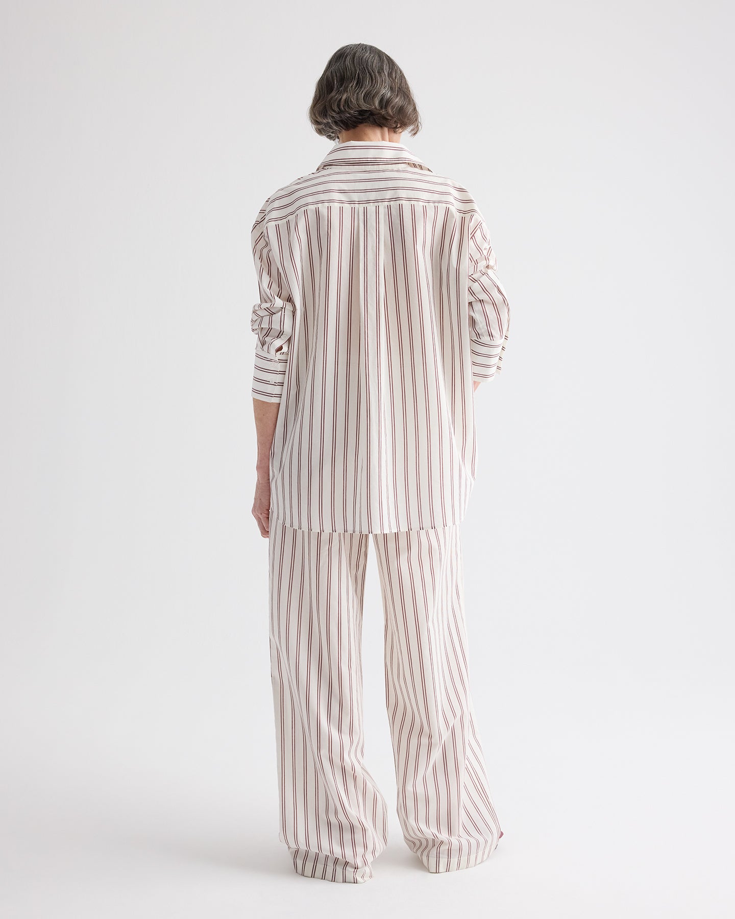 TWP White / wine Hudson St Pant in Cotton Silk view 5