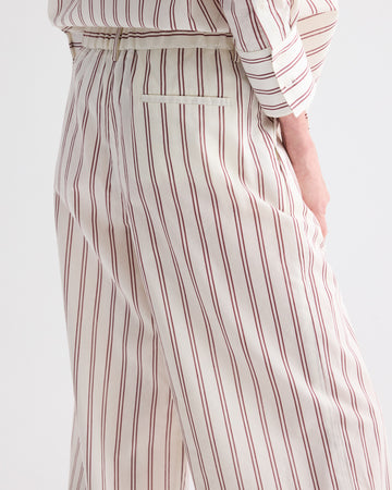 TWP White / wine Hudson St Pant in Cotton Silk view 4