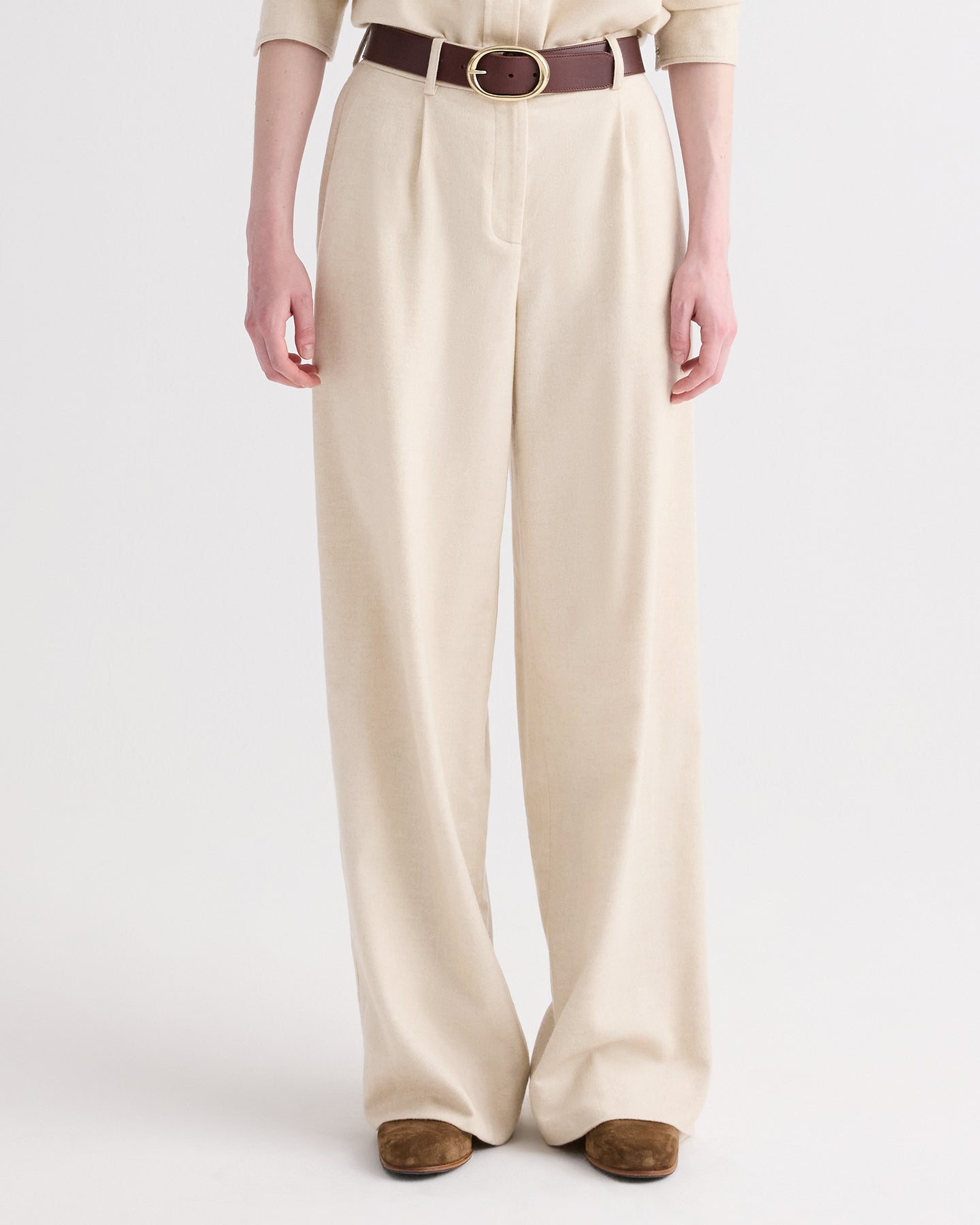 TWP Oat Hudson St Pant in Wool Silk Cashmere view 2